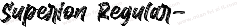 Superion Regular字体转换